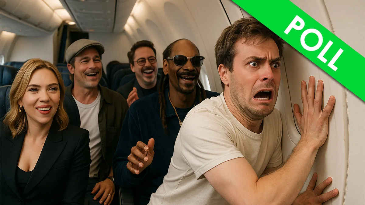 20 Flight Scenarios With Famous People - Choose Your Seat And See If You Align With Others