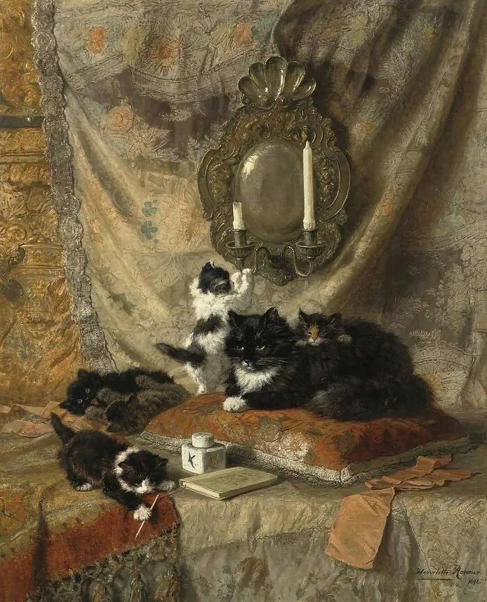 This IG Page Is A True Museum Of Cat Art Across Centuries, And Here Are 47 Of Its Best Exhibits