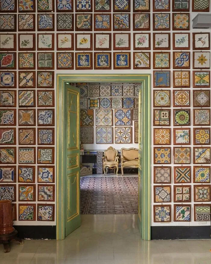 Richly Patterned Maiolica Tiles Crop Up Everywhere In Sicily, But Nowhere In Quite Such Profusion As Pio Mellina’s Open-To-The-Public Apartments In A Historic Palazzo
