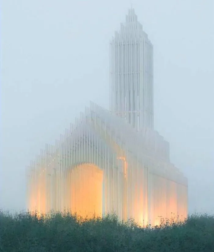 Sino-French Science Park Church.  Also Known As The “Shadowless Church”. Located In Chengdu, China