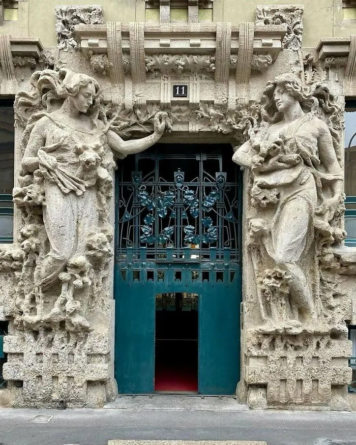 A Stunning Example Of Milanese Liberty Style. An Art Nouveau Masterpiece Built In 1904 By Architect Alfredo Campanini