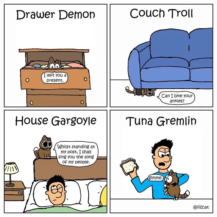 This Cartoonist Turns Everyday Cat Nonsense Into Hilarious Comics (29 New Comics)