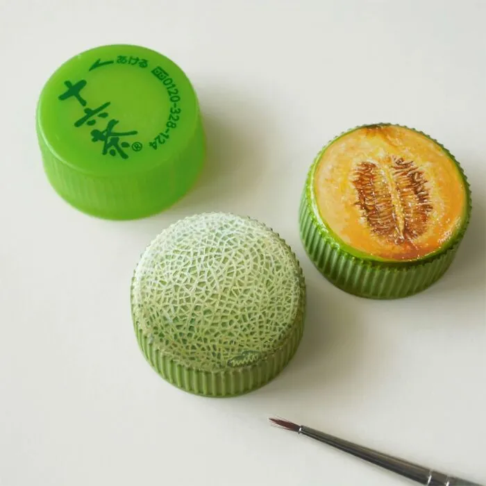 Artist Turns Plastic Bottle Caps Into Mini Food Paintings, And Here Are His 50 Best Works
