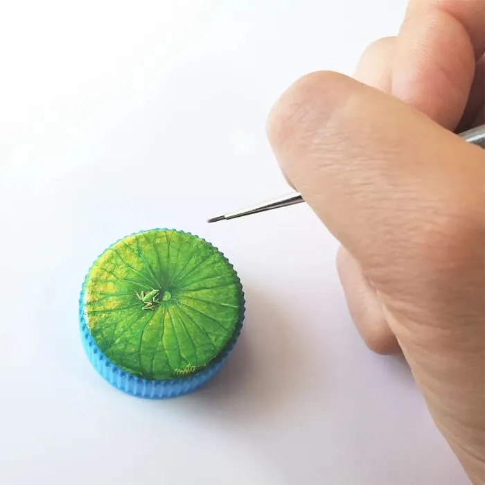 Artist Turns Plastic Bottle Caps Into Mini Food Paintings, And Here Are His 50 Best Works