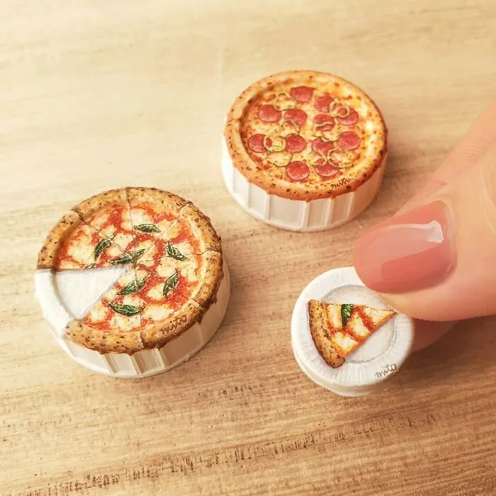 Artist Turns Plastic Bottle Caps Into Mini Food Paintings, And Here Are His 50 Best Works