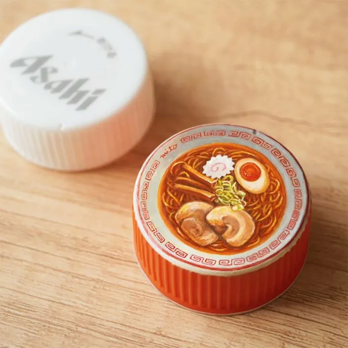 Artist Turns Plastic Bottle Caps Into Mini Food Paintings, And Here Are His 50 Best Works