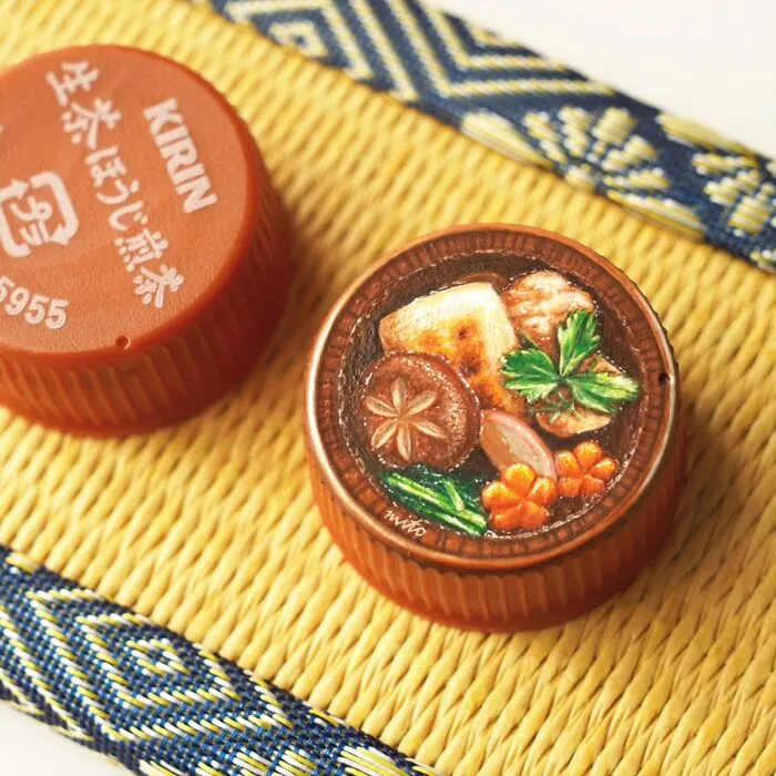 Artist Turns Plastic Bottle Caps Into Mini Food Paintings, And Here Are His 50 Best Works