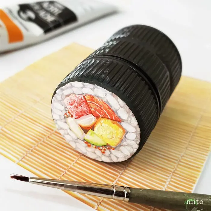 Artist Turns Plastic Bottle Caps Into Mini Food Paintings, And Here Are His 50 Best Works