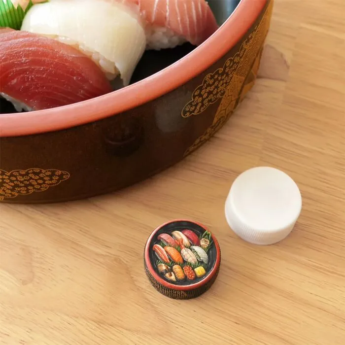 Artist Turns Plastic Bottle Caps Into Mini Food Paintings, And Here Are His 50 Best Works