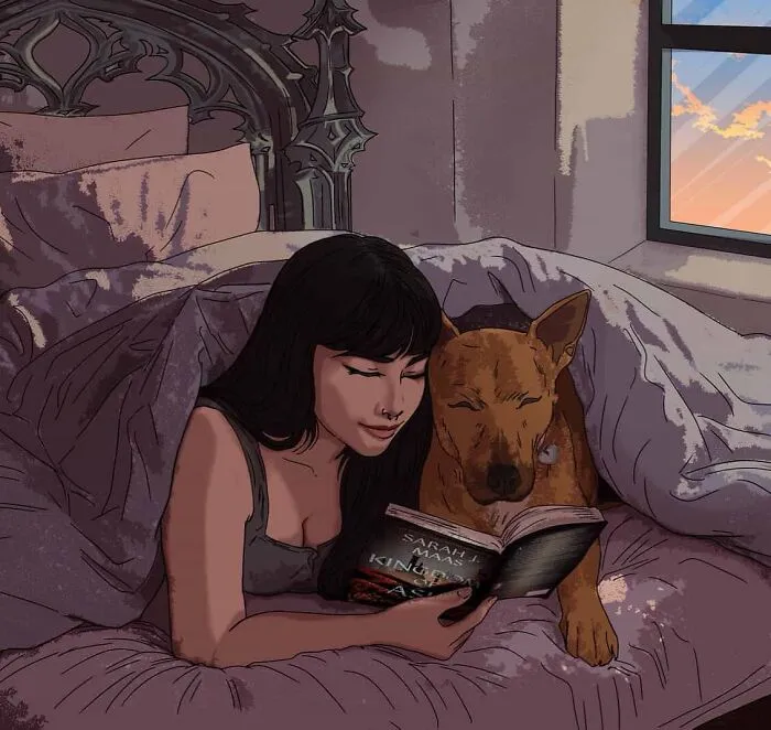 This Artist Transforms Simple Photos Into Stunning Portraits Of Pets And Their Humans (47 Pics)