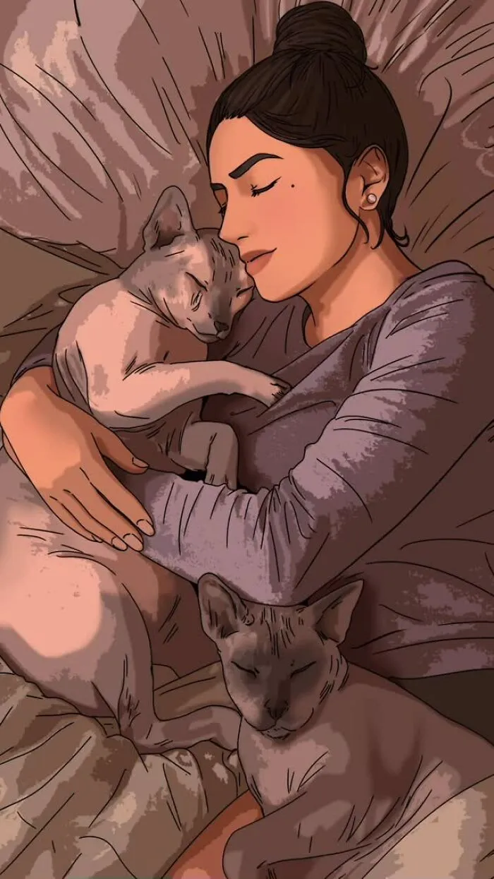 This Artist Transforms Simple Photos Into Stunning Portraits Of Pets And Their Humans (47 Pics)