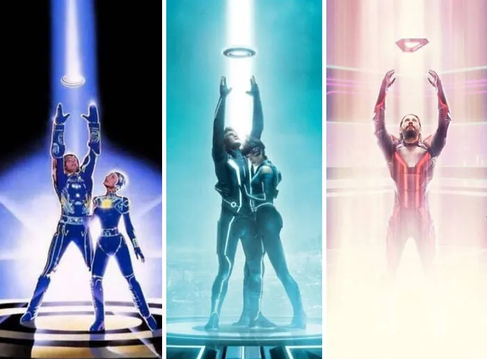Despite It Being A Trend For The Older Movie Posters, Tron Ares (2025) Is Missing A Beautiful  Woman At The Side Of The Lead Male Actor. This Is Because No Women Was Comfortable Being Next To Jared Leto