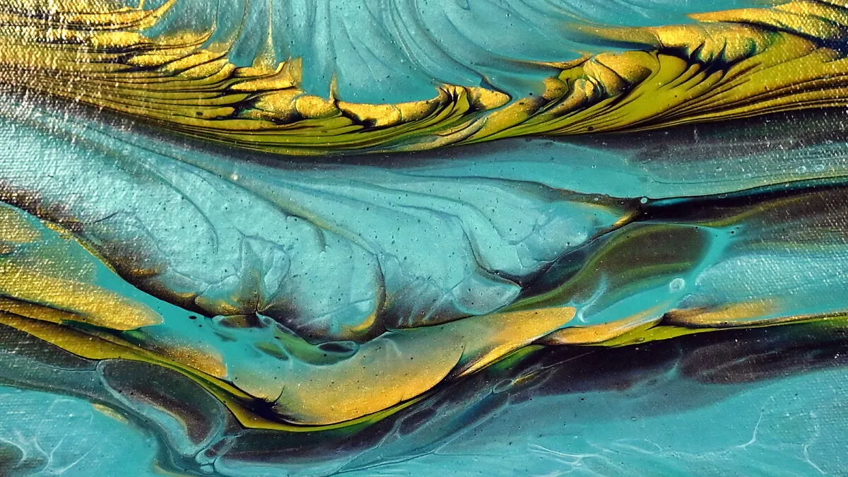 Gorgeous Acrylic Pour Painting Using The “Dirty” Split Cup Technique