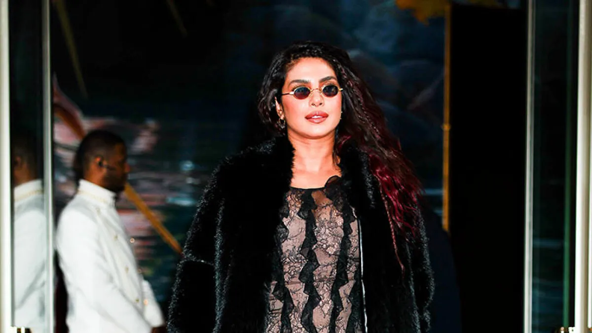 Priyanka Chopra Triggers Thirst Frenzy With A "Powerful" Sheer Dress Amid Film Promo