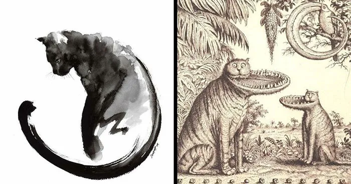 This IG Page Is A True Museum Of Cat Art Across Centuries, And Here Are 47 Of Its Best Exhibits
