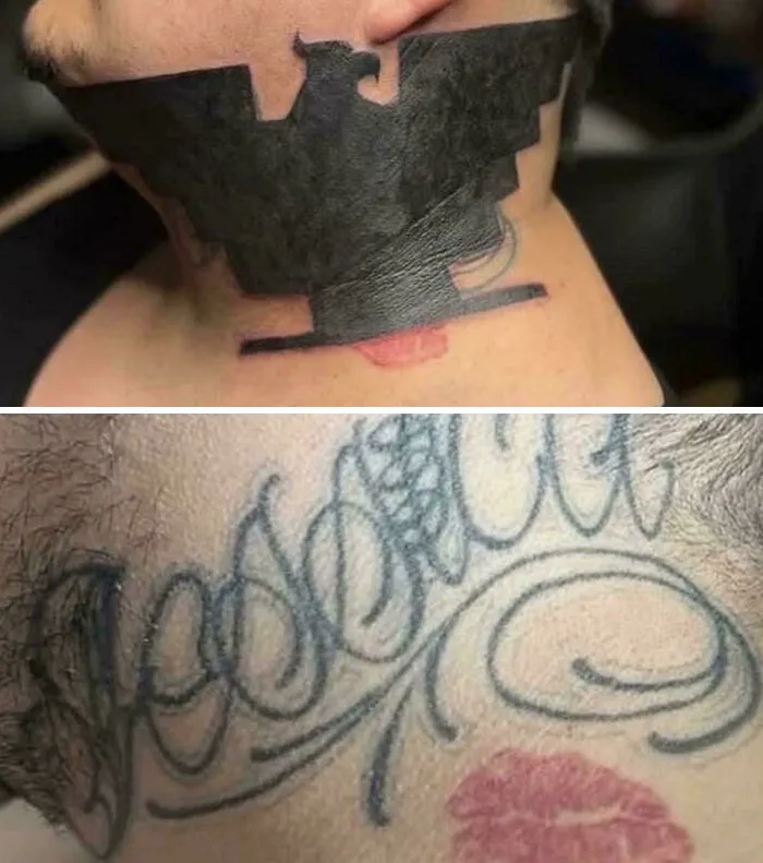 Se han pasado cubriendo el tatu anterior