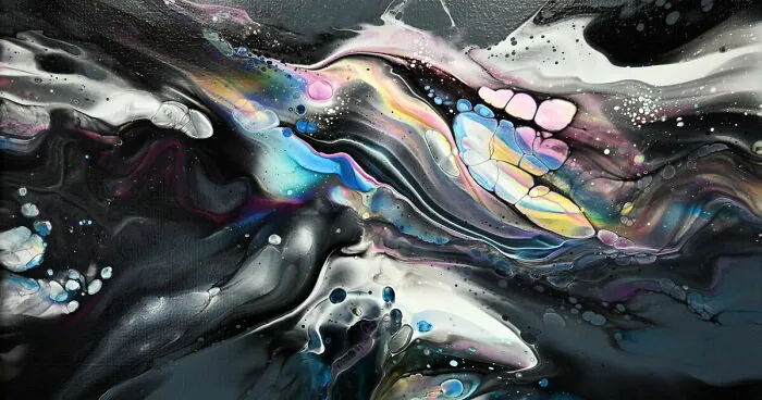 Splash Of Colour: Acrylic Pour Painting With Leftover And Scrape-Off Paint