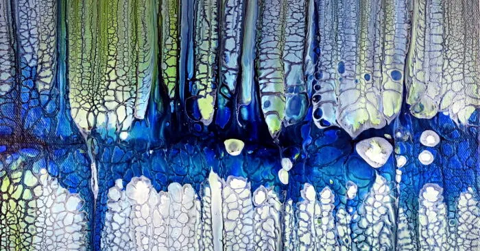 The Lacing In This Swipe Is Incredibly Weird: Acrylic Pouring With Pva Glue
