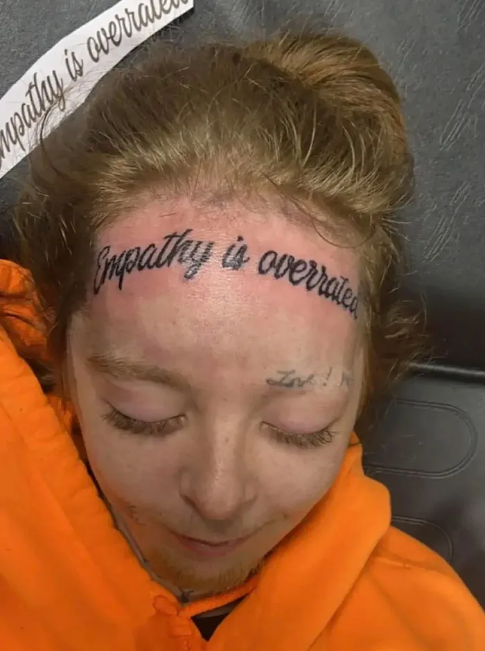 My Sympathy For Having Such A Terrible Tattoo With An Obvious Placement