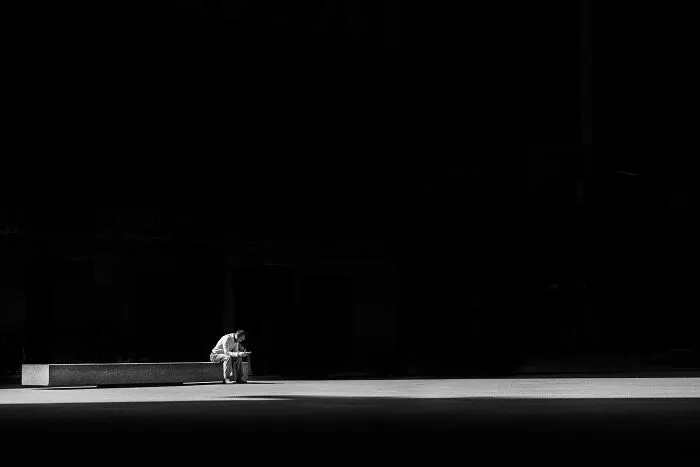 Never escape your own thoughts, or never fully trust them?