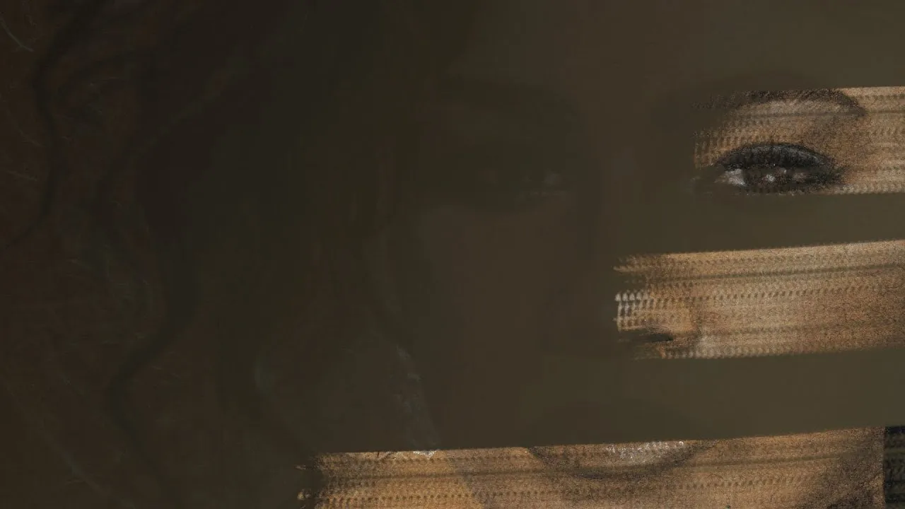 Scraping Off Some Digital Paint In A Relaxing Video - Zendaya Portrait