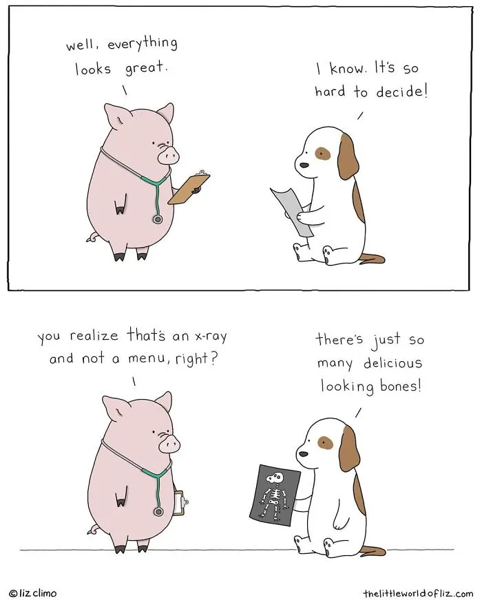 “The Simpsons” Animator Illustrates Humorous Everyday Moments Of Talking Animals (38 New Comics)