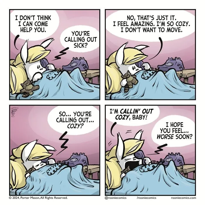 Roonie The Rabbit Is The Comic Series For Anyone Who Spirals Over Nothing (60 Pics)