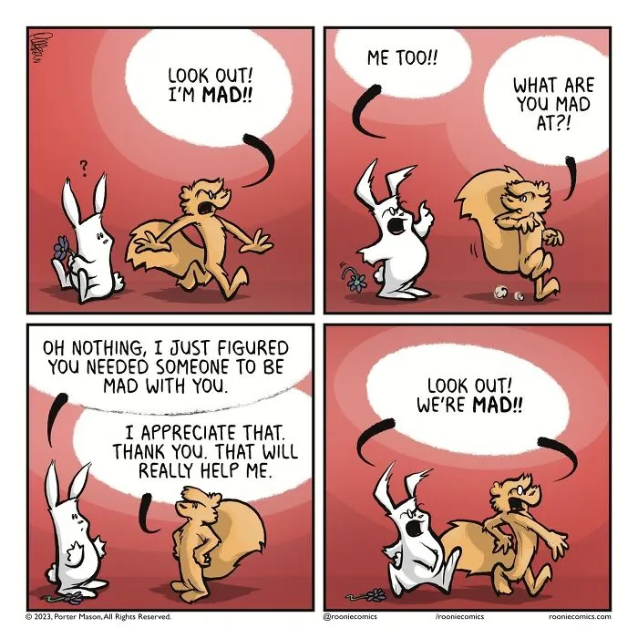 Roonie The Rabbit Is The Comic Series For Anyone Who Spirals Over Nothing (60 Pics)