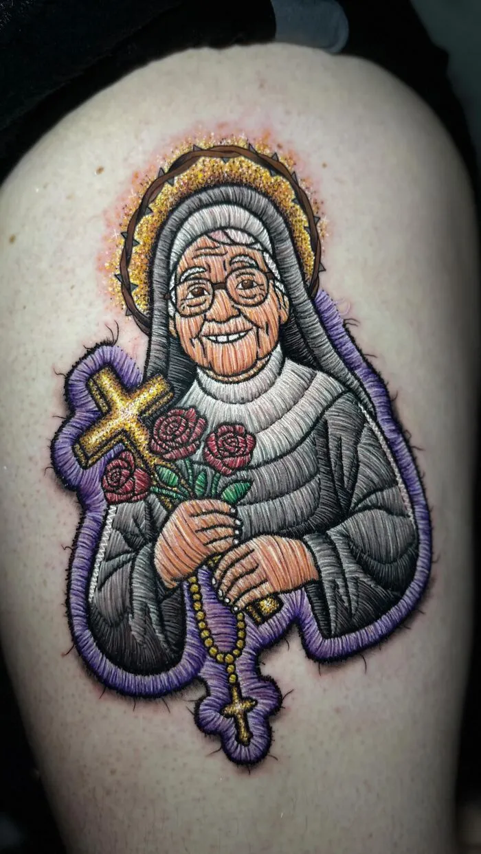 Brazilian Artist Creates Tattoos That Look Like Raised Embroidery You Can Feel (49 New Pics)