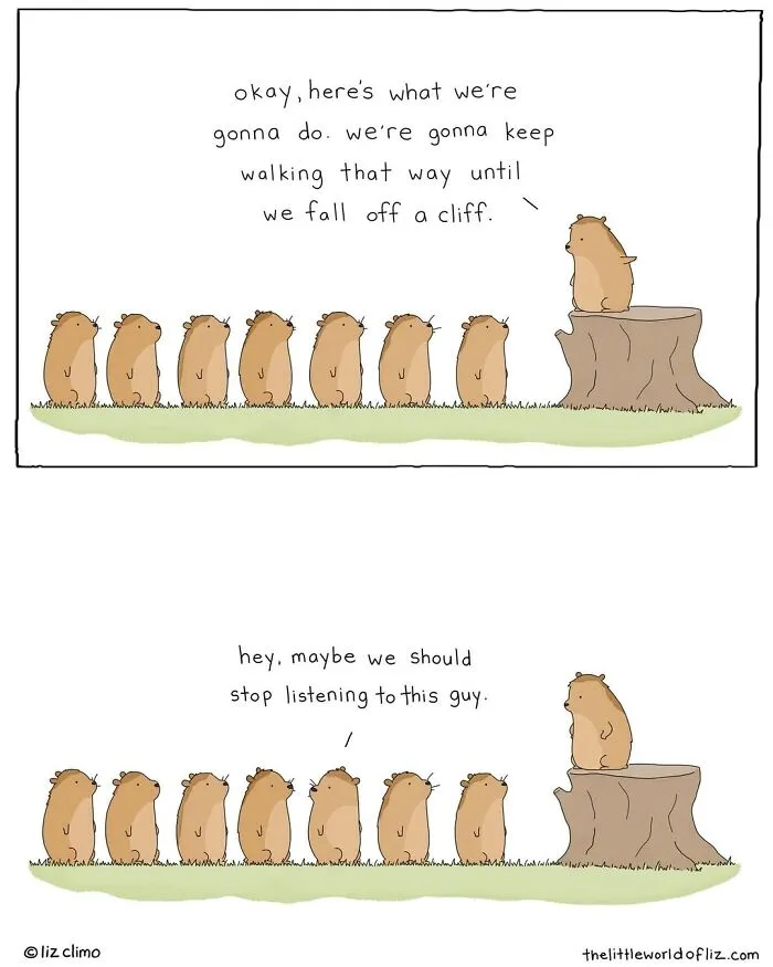 “The Simpsons” Animator Illustrates Humorous Everyday Moments Of Talking Animals (38 New Comics)