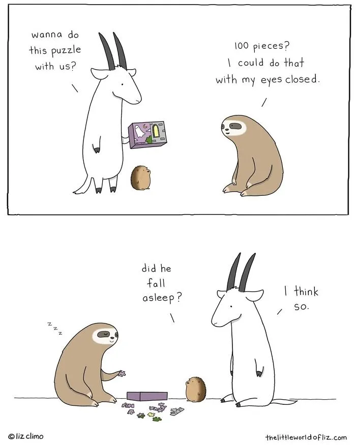 “The Simpsons” Animator Illustrates Humorous Everyday Moments Of Talking Animals (38 New Comics)