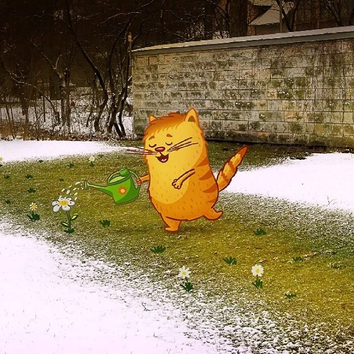 These Real-World Photos Get Tiny Doodles, And Everything Suddenly Looks Alive (77 Pics)