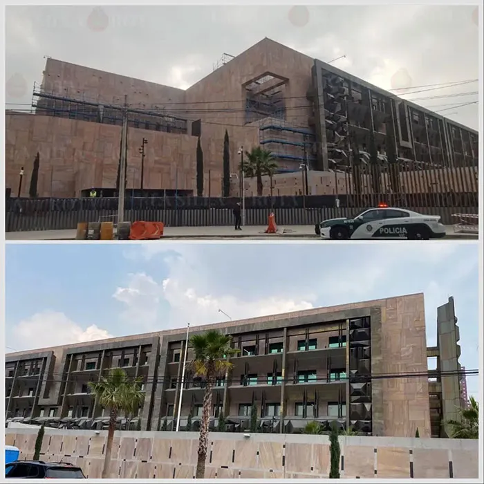 La nueva embajada aquí en la ciudad debe ser uno de los edificios más feos que he visto construir en los últimos años (México)