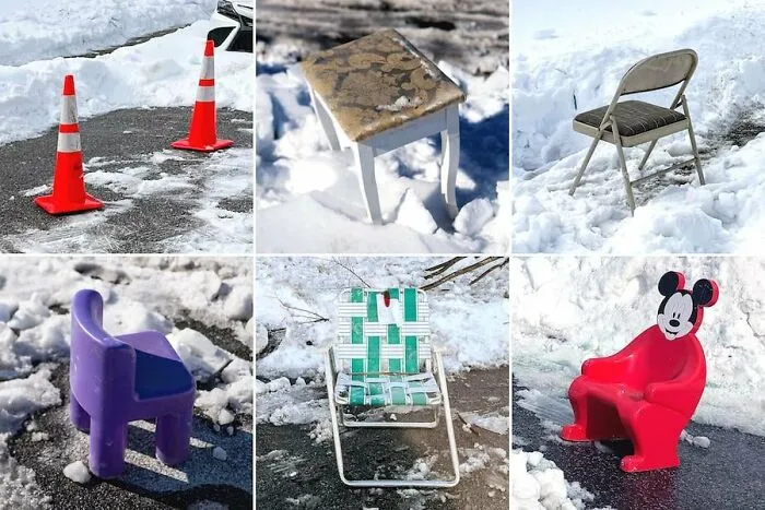26 Funny Pics Of “Parking Lot Snow Wars”