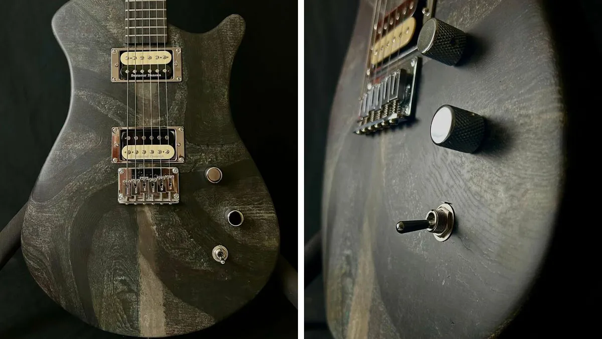 This Newspaper Guitar Took Six Weeks To Build, And It’s Way More Convincing Than It Should Be