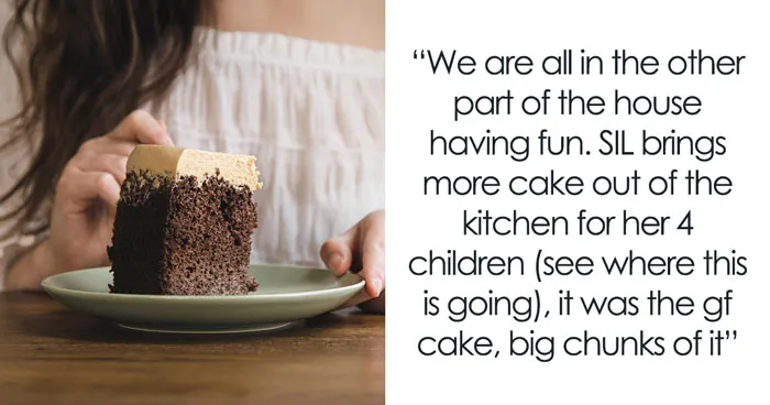 Gluten-Free Cake Sparks Drama As SIL Hogs It Despite Warning, Gets Berated By Her Own Husband