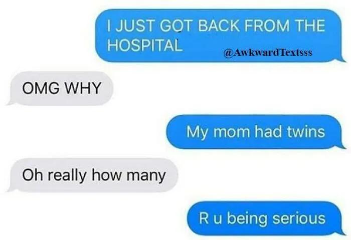 Funny text message conversation showing hilarious misunderstanding, capturing the essence of hilarious texts too good to delete.