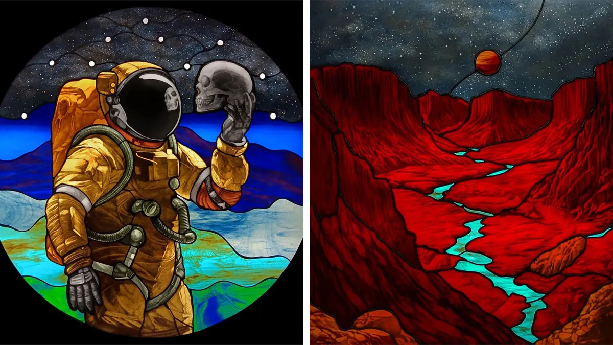 Artist Creates Stained Glass That Changes With The Light (30 Pics)