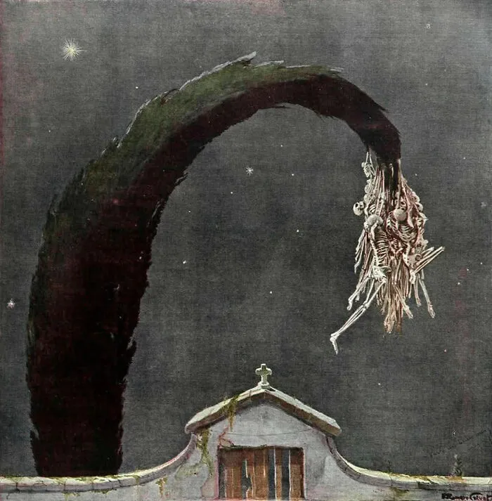 The Escape, Circa 1915 By Rafael Romero Calvet (1885–1925)