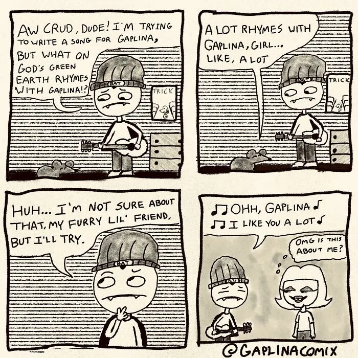 This Artist’s 34 Comics Featuring Gaplina & Ovelette Perfectly Capture Life’s Awkward Moments