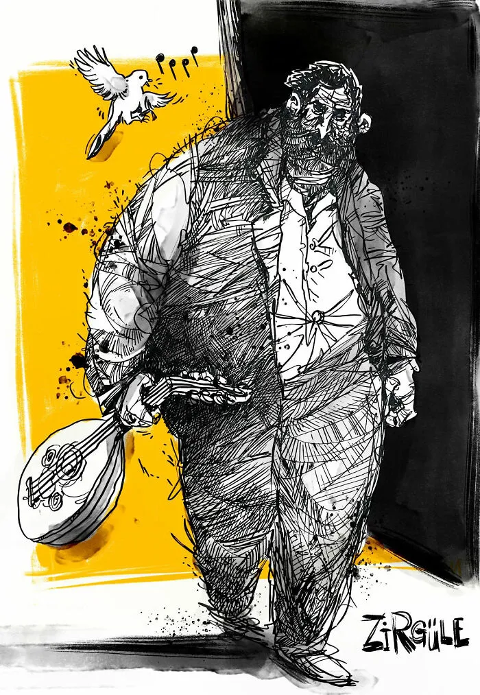 Artist Mehmet Saygin Captures Everyday Life In 30 Expressive Watercolor Sketches