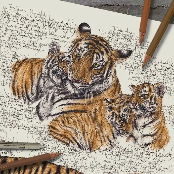 Artist Created 34 Stunning Animal Sketches That Look Almost Too Real To Be Drawn