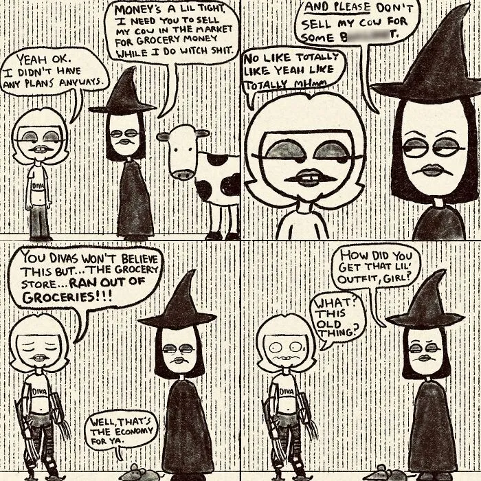 This Artist’s 34 Comics Featuring Gaplina & Ovelette Perfectly Capture Life’s Awkward Moments