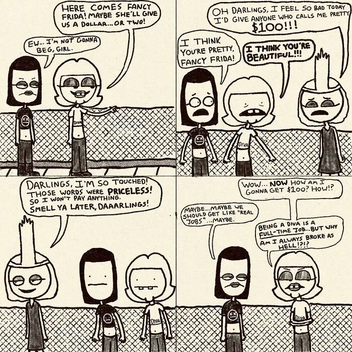 This Artist’s 34 Comics Featuring Gaplina & Ovelette Perfectly Capture Life’s Awkward Moments