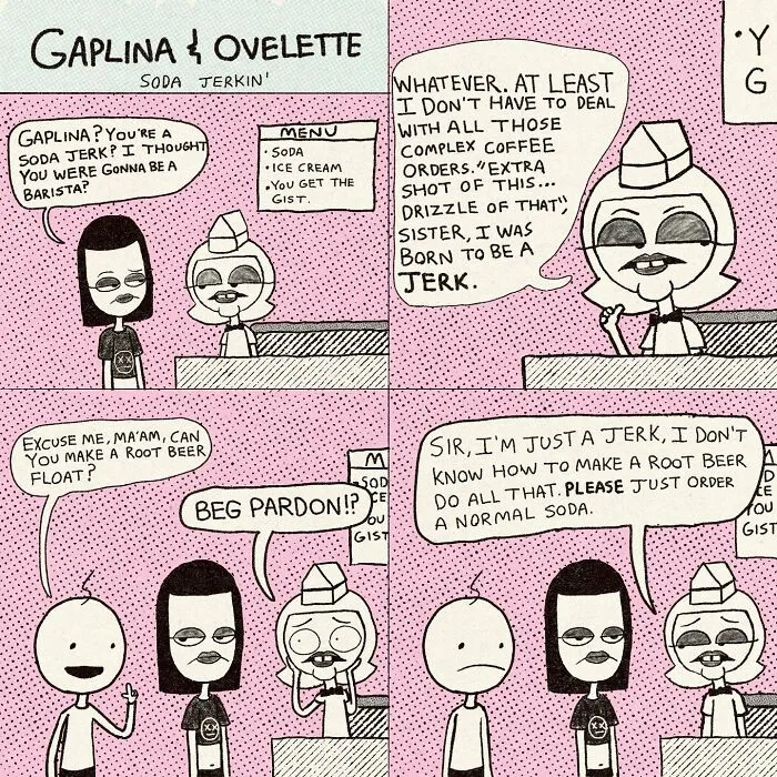 This Artist’s 34 Comics Featuring Gaplina & Ovelette Perfectly Capture Life’s Awkward Moments