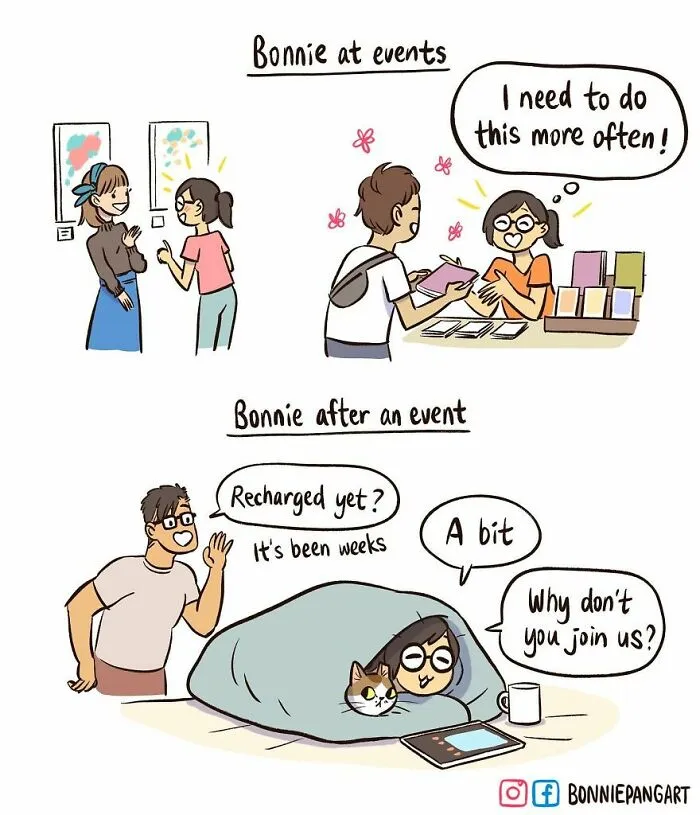 50 Clever Comics By Bonnie Pang That Perfectly Capture Modern Relationships