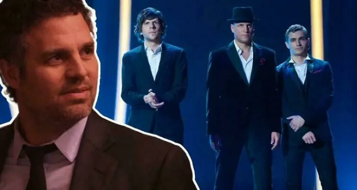 In Now You See Me (2013), Woody Harrelson Says "I Did Not See That Coming" When Mark Ruffalo Reveals He's Actually The Criminal Mastermind, And Was Chasing Himself The Whole Movie. This Is Because It's Impossible To See That Coming, Since It Makes No Sense
