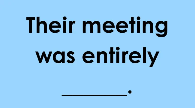 Text image with a sentence prompt for smart people words to complete on a blue background.