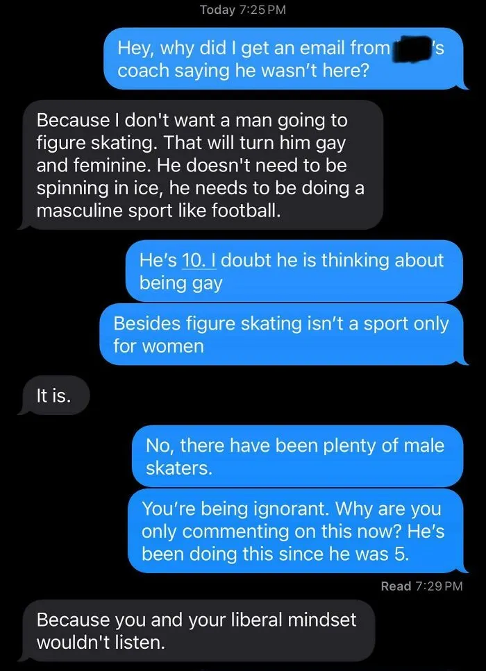 My Father Refused To Bring My Son To Figure Skating Practice After I Let Him Babysit