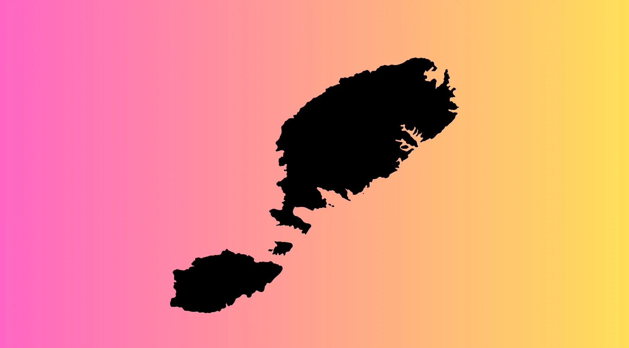 Mirrored map silhouette of a country challenge image for guessing the country from the crazy map puzzle part 4.